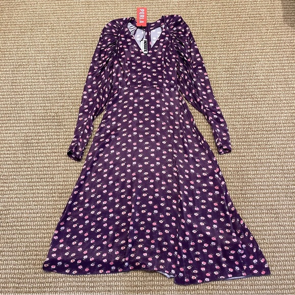 Rotate Birger Christensen Pansy Print Clair Dress 36 4 NWT - Picture 5 of 11